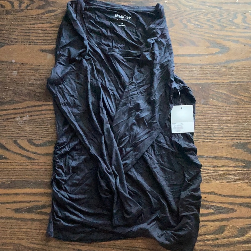 Long sleeve maternity black shirt